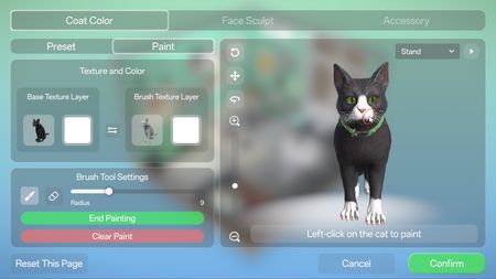 Pet coat painting