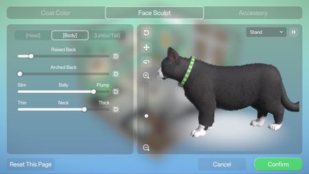 Pet appearance customisation