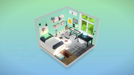 Room 1: rainy weather, noon