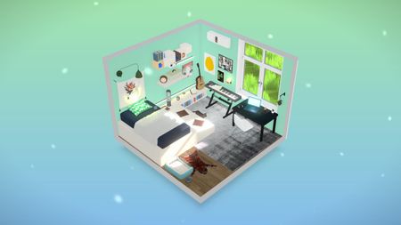 Room 1: snowy weather, noon