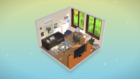 Room 3: snowy weather, noon