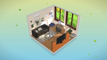 Room 3: windy weather, noon