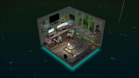 Room 4: rainy weather, midnight