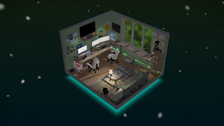Room 4: snowy weather, midnight